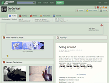Tablet Screenshot of go-go-yuri.deviantart.com