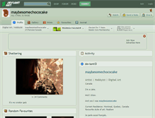 Tablet Screenshot of maybesomechococake.deviantart.com