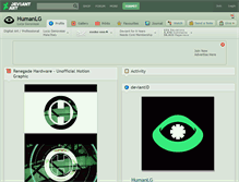 Tablet Screenshot of humanlg.deviantart.com