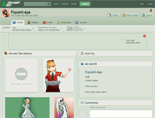 Tablet Screenshot of fuyumi-aya.deviantart.com