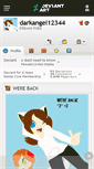 Mobile Screenshot of darkangel12344.deviantart.com