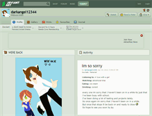Tablet Screenshot of darkangel12344.deviantart.com