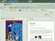 Tablet Screenshot of eyeless1703.deviantart.com
