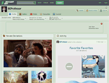 Tablet Screenshot of beprofessor.deviantart.com