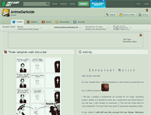 Tablet Screenshot of animedarkside.deviantart.com