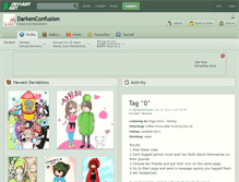 Tablet Screenshot of darkenconfusion.deviantart.com