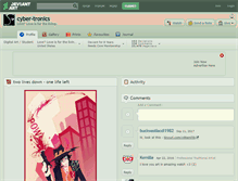 Tablet Screenshot of cyber-tronics.deviantart.com
