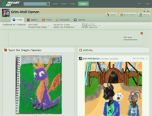 Tablet Screenshot of grim-wolf-demon.deviantart.com