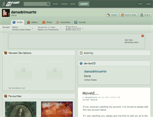 Tablet Screenshot of damadelmuerte.deviantart.com