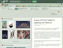 Tablet Screenshot of de1in.deviantart.com