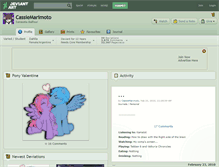 Tablet Screenshot of cassiemarimoto.deviantart.com