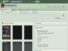 Tablet Screenshot of blackdesign-gfx.deviantart.com