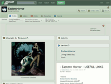 Tablet Screenshot of easternhorror.deviantart.com