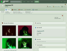 Tablet Screenshot of claymore79.deviantart.com