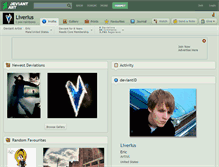 Tablet Screenshot of liverius.deviantart.com
