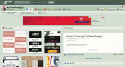Desktop Screenshot of aboutordinarygirl.deviantart.com