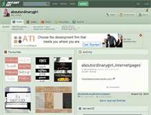 Tablet Screenshot of aboutordinarygirl.deviantart.com