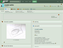 Tablet Screenshot of crystal-castles.deviantart.com