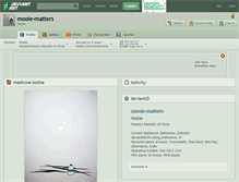 Tablet Screenshot of mooie-matters.deviantart.com