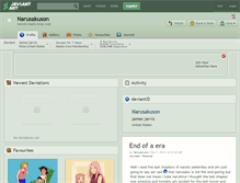 Tablet Screenshot of narusakuson.deviantart.com
