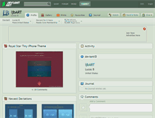 Tablet Screenshot of ljbart.deviantart.com