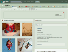 Tablet Screenshot of lailakitt.deviantart.com
