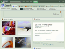 Tablet Screenshot of evasionk.deviantart.com