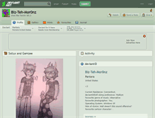 Tablet Screenshot of biz-teh-mor0nz.deviantart.com