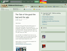 Tablet Screenshot of hiddenartistsgroup.deviantart.com