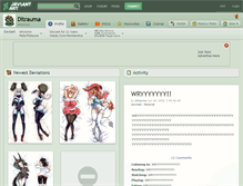 Tablet Screenshot of ditrauma.deviantart.com