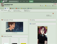 Tablet Screenshot of gamikitchi-san.deviantart.com