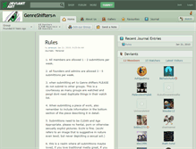 Tablet Screenshot of genreshifters.deviantart.com