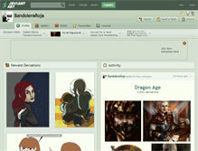 Tablet Screenshot of bandoleraroja.deviantart.com