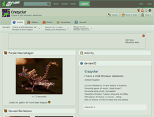 Tablet Screenshot of crazyclur.deviantart.com