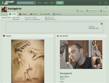 Tablet Screenshot of blackgabriel.deviantart.com