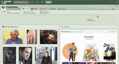 Desktop Screenshot of huntermoon.deviantart.com