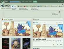 Tablet Screenshot of coala-io.deviantart.com