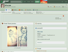 Tablet Screenshot of hil-a-ree.deviantart.com