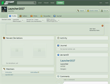 Tablet Screenshot of launcher2027.deviantart.com