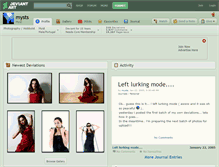 Tablet Screenshot of mysts.deviantart.com