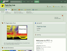 Tablet Screenshot of flash-fan-club.deviantart.com