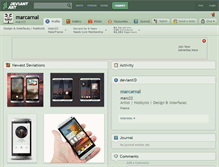 Tablet Screenshot of marcarnal.deviantart.com