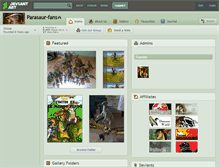 Tablet Screenshot of parasaur-fans.deviantart.com