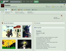 Tablet Screenshot of kozakov.deviantart.com