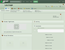 Tablet Screenshot of luke-knight.deviantart.com