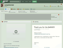 Tablet Screenshot of completemale.deviantart.com