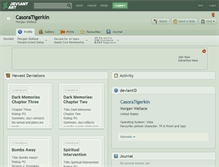 Tablet Screenshot of casoratigerkin.deviantart.com