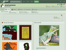 Tablet Screenshot of americangecko.deviantart.com