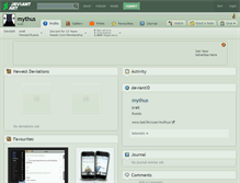 Tablet Screenshot of mythus.deviantart.com