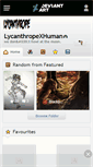 Mobile Screenshot of lycanthropexhuman.deviantart.com